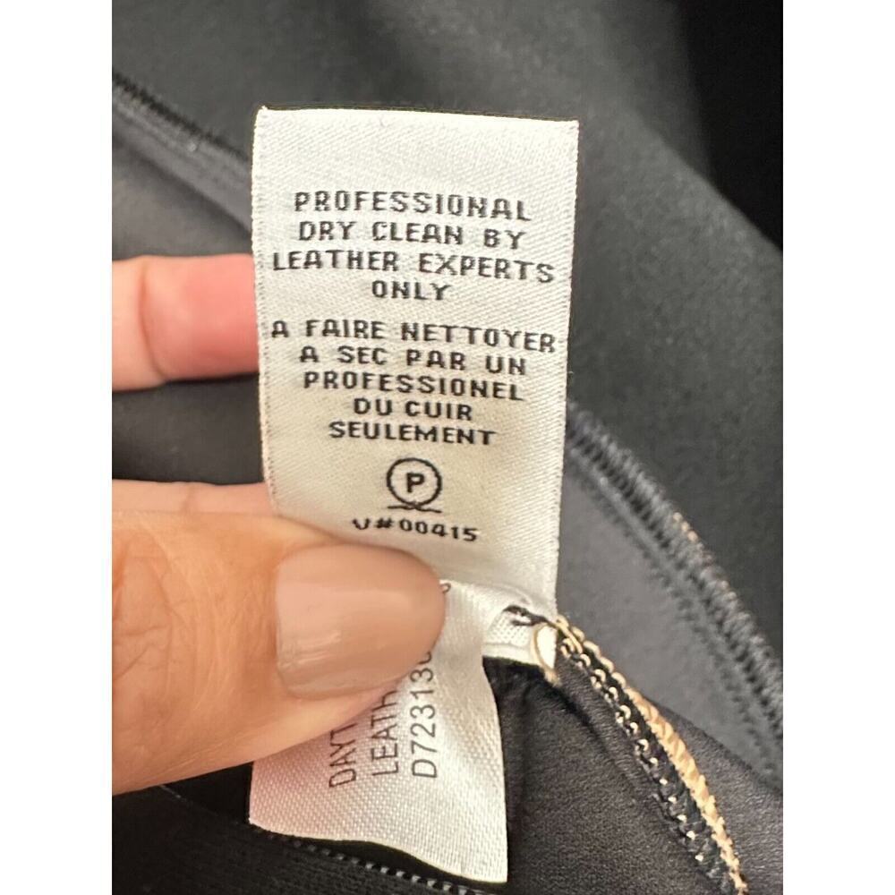 Diane von Furstenberg Black and Tan Leather Mosaic4 Women's Dress Size 2 - Picture 14 of 16